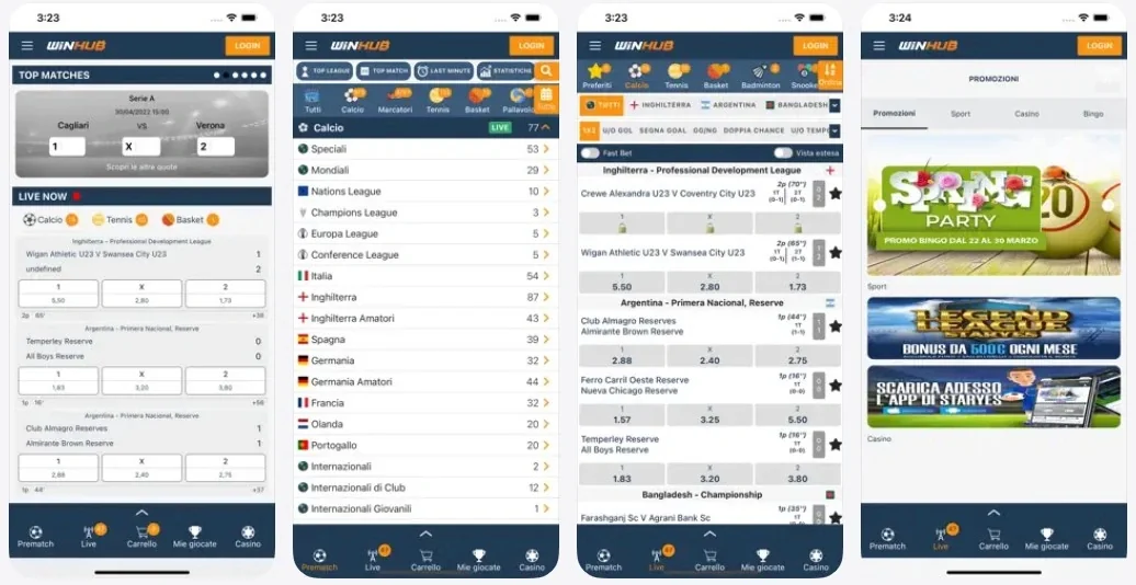 Identità visuale di WinHub nell App Store